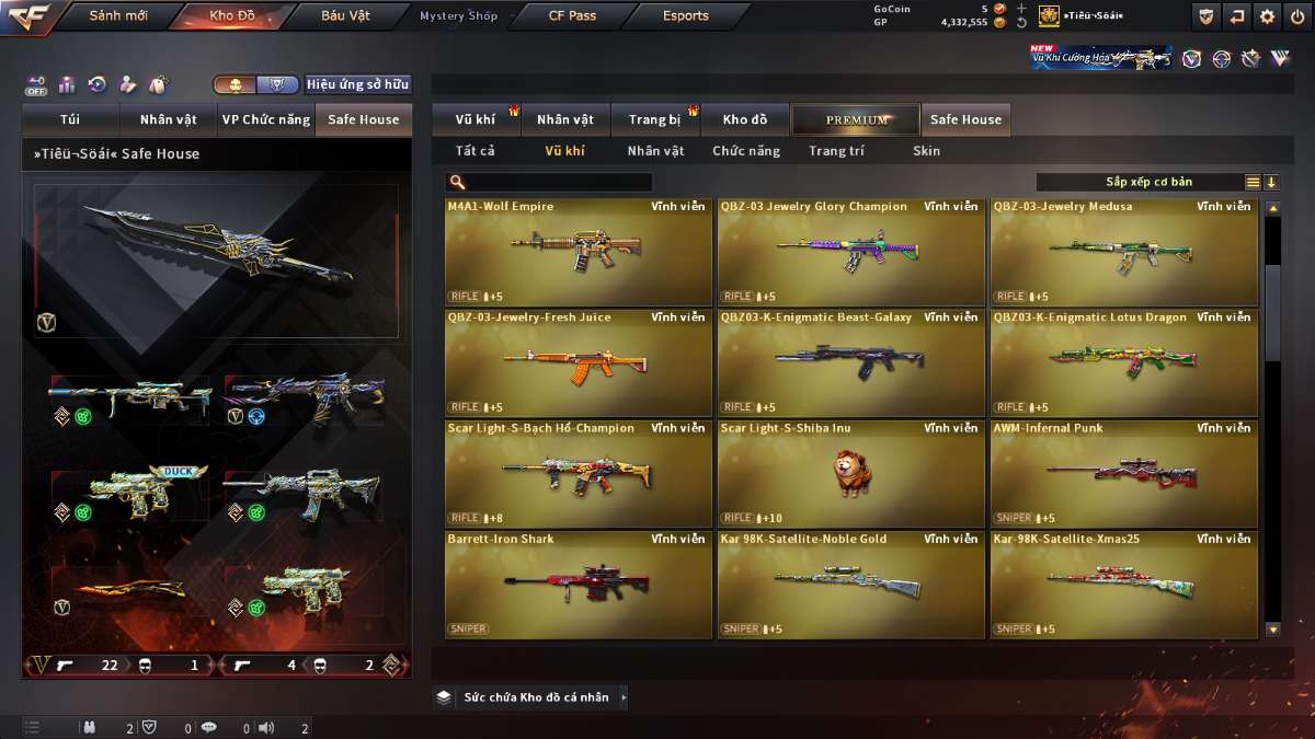 shop acc cf uy tin gia re